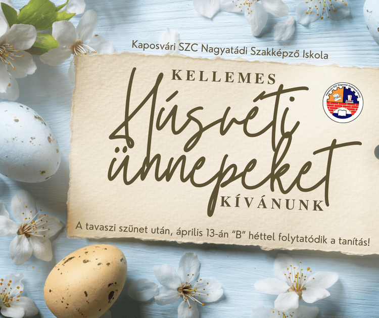 Kellemes Húsvéti ünnepeket kívánunk! - 2026
