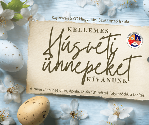 Kellemes Húsvéti ünnepeket kívánunk! - 2026