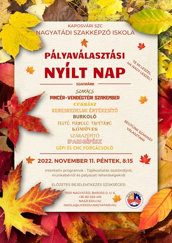 Nyílt nap - 2022. november 11.