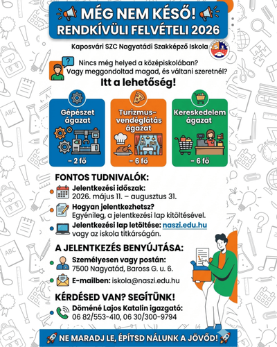 Rendkívüli felvételi eljárás 2026